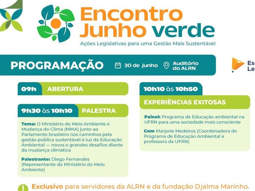 Assembleia Legislativa promove primeira edição do Junho&nbsp;Verde